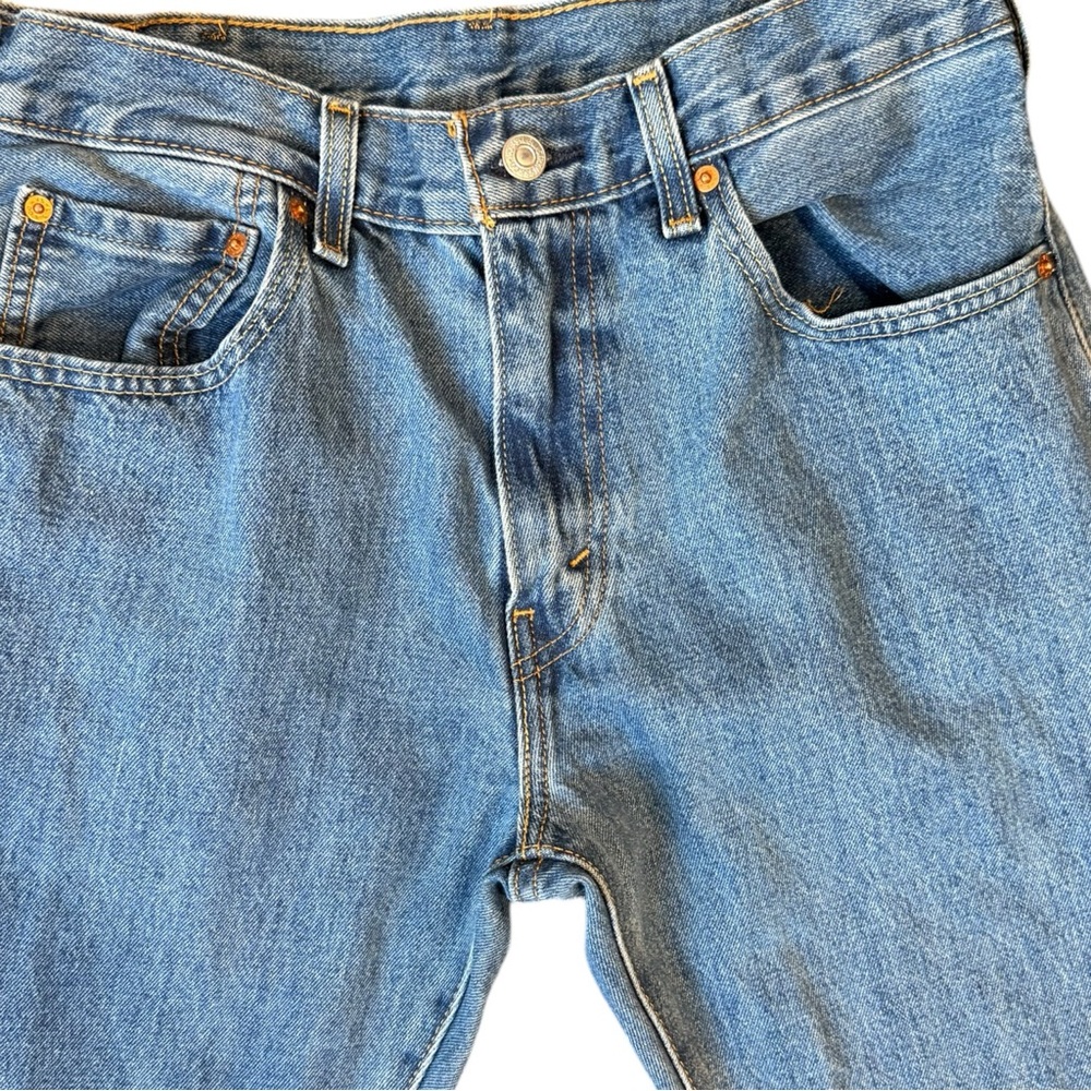 Classic Levi’s 517 Men’s Light Blue Straight-Leg Jeans 32x34 - Picture 2 of 5